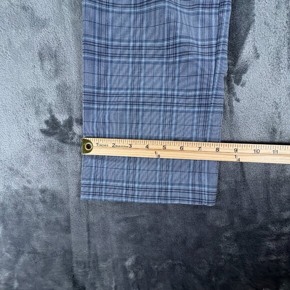 $95 Tommy Hilfiger Mens TH FlTommy Hilex Tate Plaid Dress Pants Black Grey 33X32 - Picture 9 of 9